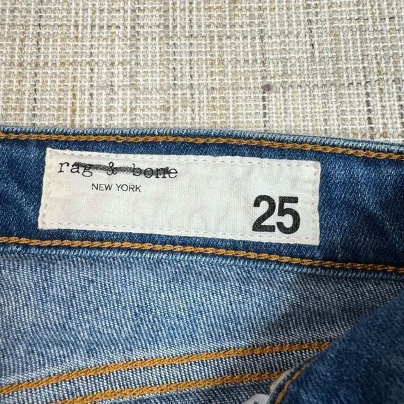 rag & bone Cate Mid-Rise Skinny Slim Fit Mid Indigo Jean Hazy Daze Size 25‎ - Picture 4 of 7